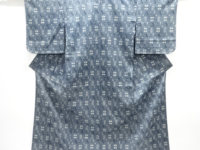 JAPANESE KIMONO / HITOE / TSUMUGI / KASURI PATTERN